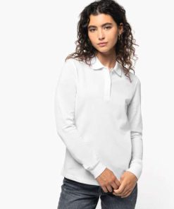 LADIES’ ORGANIC 180 PIQUÉ POLO SHIRT LONG SLEEVES – KA2028