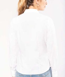 LADIES’ LONG-SLEEVED COTTON POPLIN SHIRT – KA510