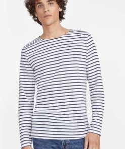 SOL'S MARINE MEN - LONG SLEEVE STRIPED T-SHIRT – SO01402