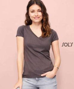 Alternative view of SOL'S MOON - WOMEN’S V-NECK T-SHIRT – SO11388
